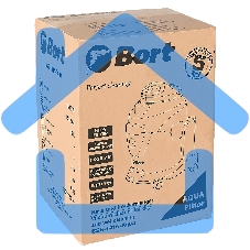 Строительный пылесос Bort BSS-1415-Aqua черный/синий, 200/1400 Вт, уборка сухая/влажная, пылесборник мешок/контейнер, 15 л