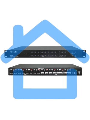 Матричный коммутатор Infobit iMatrix H88AM HDMI 4K60, 8х8, 3840x2160/60 Гц; 8 цифровых аудиовыхода SPDIF, 8 аудиовыхода Toslink с поддержкой Audio Matrix/Downscaling/AOC