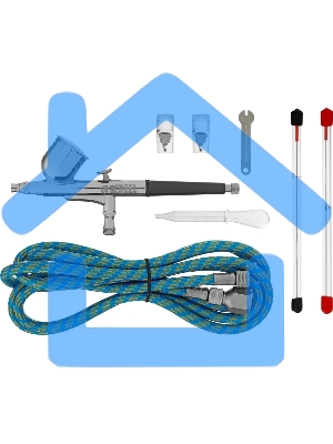 Аэрограф с верхним бачком AB1, 0.2/0.3/0.5 мм, 7 мл, 9 л/мин Denzel