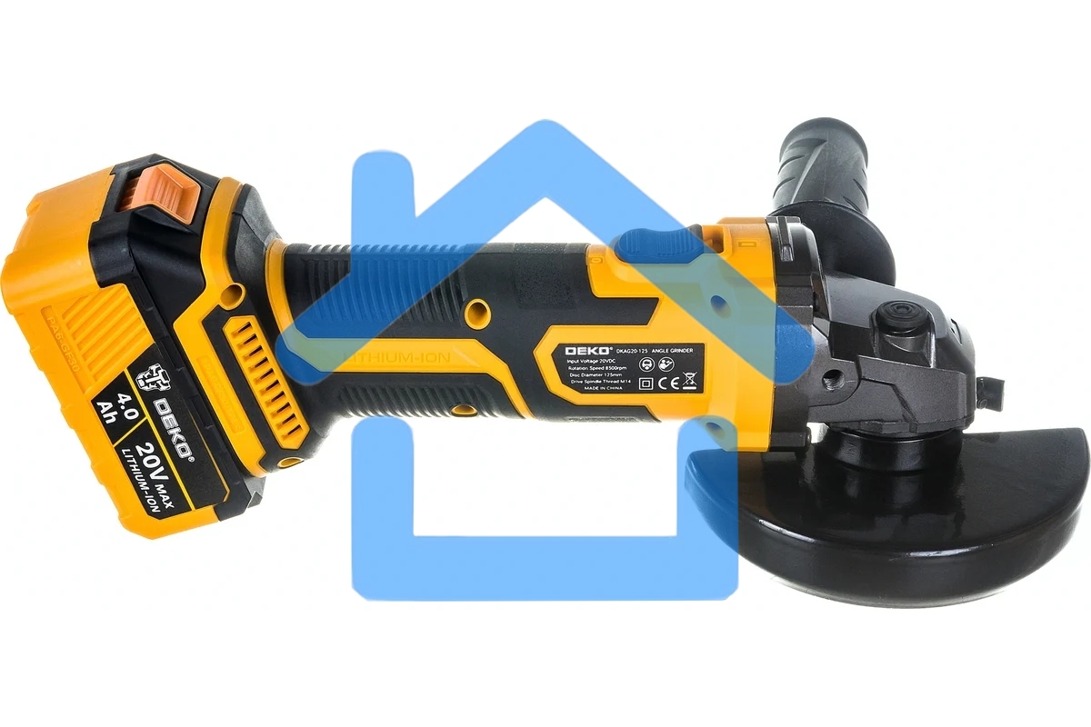 Углошлифовальная машина Deko DKAG20-125 8500об/мин рез.шпин.:M15 d=126мм