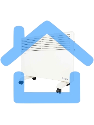 Конвектор Ресанта ОК-2000Е белый, 2000 Вт, 20 м2, термостат, дисплей