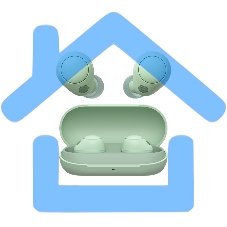 Наушники Sony WF-C700N/BZ Bluetooth зеленый