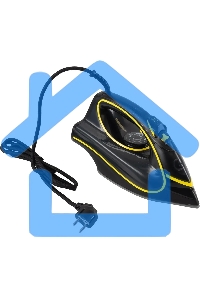 Утюг Hyundai H-SI01560 3200Вт черный/желтый