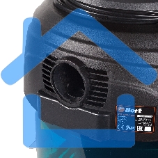 Строительный пылесос Bort BSS-1415-Aqua черный/синий, 200/1400 Вт, уборка сухая/влажная, пылесборник мешок/контейнер, 15 л