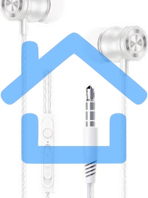 Наушники AKSBERRY (6920680860715) АM9 с микрофоном, белый