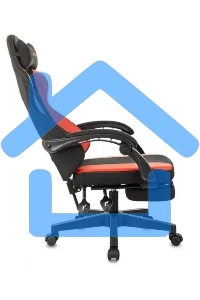 Кресло игровое Zombie Weaver черный/красный