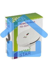 Вафельница HOMESTAR HS-2024 белый 1200Вт