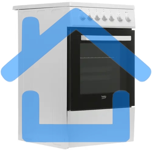 Плита электрическая Beko FSE57110GW белый, конфорок 4 шт, духовка 55 л, гриль, 50 см x 85 см x 60 см