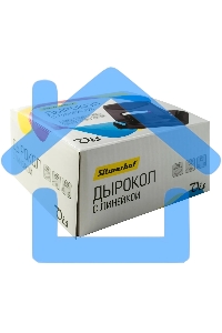 Дырокол Silwerhof VIS, до 35 листов, металл черный, отверстий: 2, с линейкой