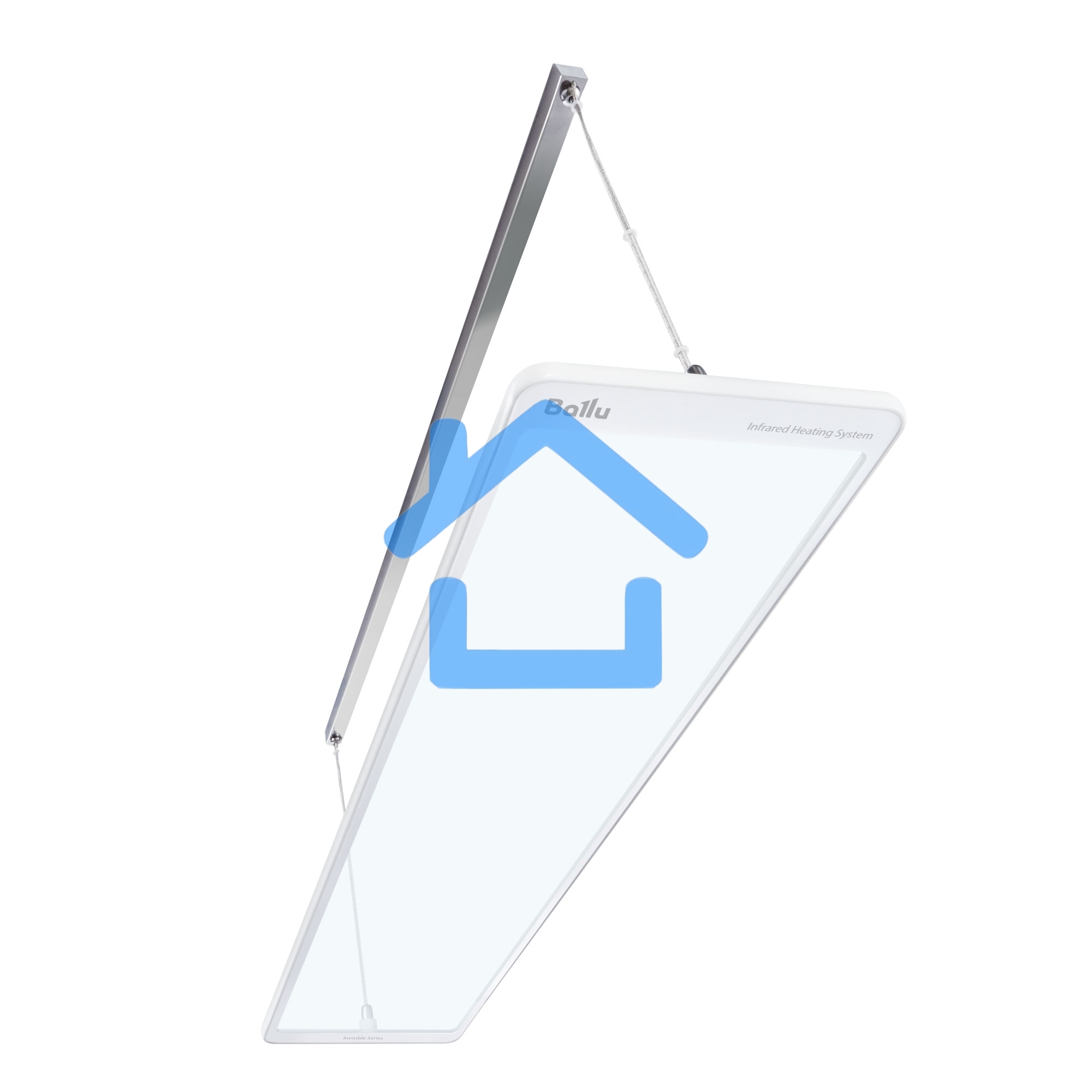 Комплект обогреватель инфракрасный Ballu BIH-GTW-1.3 + BMT-1 белый, 1300 Вт, 26 м2, термостат