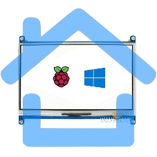 Резистивный сенсорный дисплей без корпуса ACD18-RA418 Waveshare 7