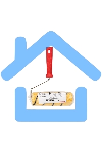 Валик Rexant полиакрил желтый с черной полосой, ворс 11 мм, ширина ролика 180 мм, бюгель 6 мм, Ø 42 мм