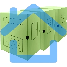 Короб архивный Silwerhof 1914768 микрогофрокартон корешок 150мм, зеленый (упаковка: 3шт)