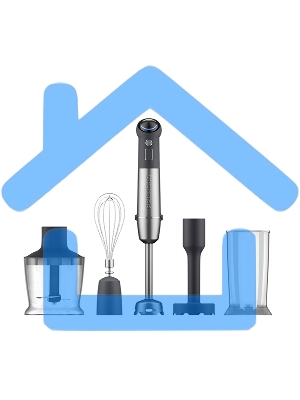 Блендер погружной Redmond BH421 1800Вт серый