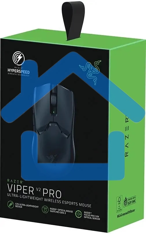 Мышь беспроводная/проводная Razer Viper V2 Pro черный, 30000 dpi, радиоканал, USB, кнопки - 5