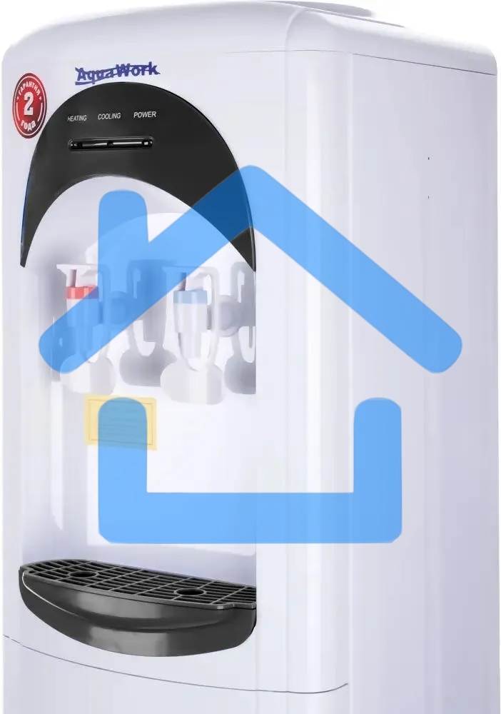 Кулер Aqua Work 17-LDR напольный электронный белый/черный