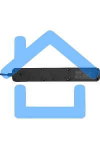 Сетевой фильтр Гарнизон 2.0 EPS-5-B-5, 5 р, 10А, 5м, ур.защиты 2+, черный, пакет