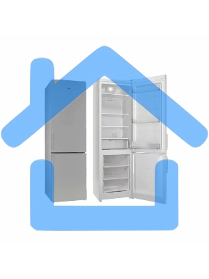 Холодильник Stinol STN 200 G, серебристый двухкамерный 249/75л морозилка снизу, No Frost