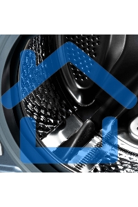 Стирально-сушильная машина Бирюса WMD-SM812/03 W перламутровый синий, загрузка фронтальная 8 кг, 1200 об/мин, класс: А+++