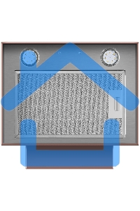 Вытяжка пристенная островная Maunfeld Bath 401 медный, 40 см, 1150 куб. м/ч, 52 дБ