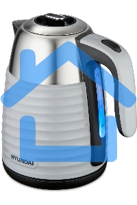 Чайник электрический Hyundai HYK-S4804 1.7л. 2200Вт серый/черный корпус: металл