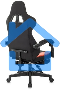 Кресло игровое Zombie Weaver черный/красный