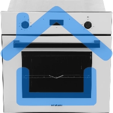 Духовой шкаф электрический Hyundai 6009.25 WG белый стекло