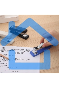 Степлер Deli E0300BLUE Exceed 24/6 26/6 (25 листов) синий, 100 скоб, металл/пластик, коробка