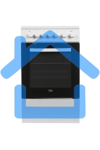 Плита электрическая Beko FSE57110GW белый, конфорок 4 шт, духовка 55 л, гриль, 50 см x 85 см x 60 см