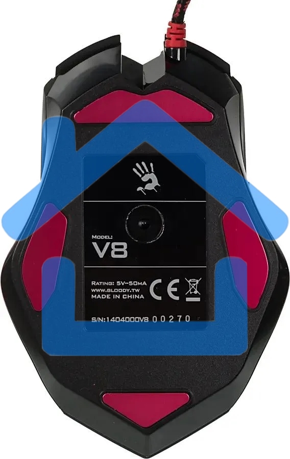 Мышь проводная A4Tech Bloody V8M Max черный, 12000 dpi, USB, кнопки - 10