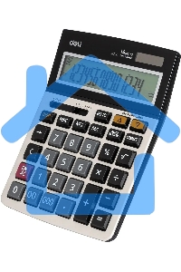 Калькулятор настольный Deli E1672C серебристый 14-разр.