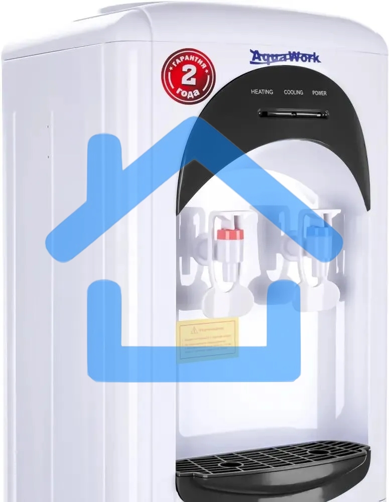 Кулер Aqua Work 17-LDR напольный электронный белый/черный