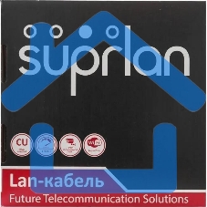 Кабель витая пара U/UTP кат.5E 4х2х24AWG solid Cu PE Out. Premium 305м (м) SUPRLAN 01-0311-2