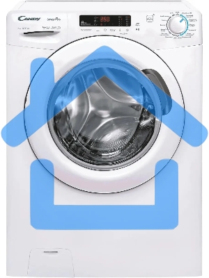 Стиральная машина Candy CSH44283DW/2-07 белый, загрузка фронтальная 8кг, 1200 об/мин., класс: А