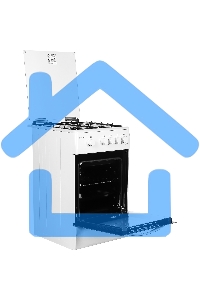 Плита газовая Kraft KF-FSK5404AGWG белый, конфорок 4 газовых, духовка 58 л, 50 см x 87 см x 63 см