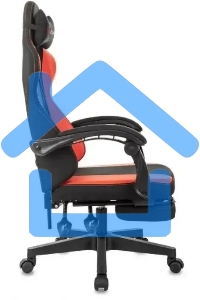 Кресло игровое Zombie Weaver черный/красный