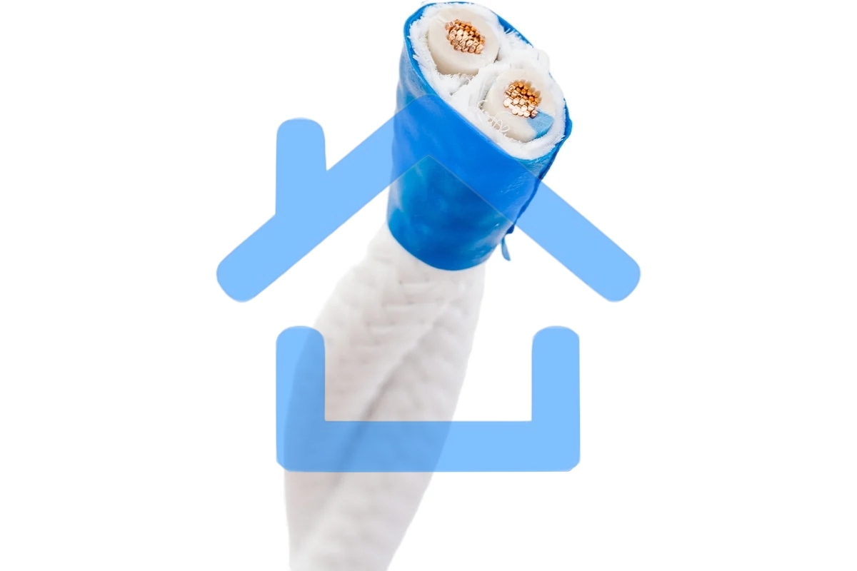 Провод ретро Bironi B1-424-71-50 2х1.5 матовый белый (уп. 50 м)