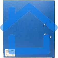 Папка-регистратор Silwerhof 2022105 A4 50мм, двусторонний ПВХ, синий, металлическая окантовка, сборная (упаковка: 2шт)