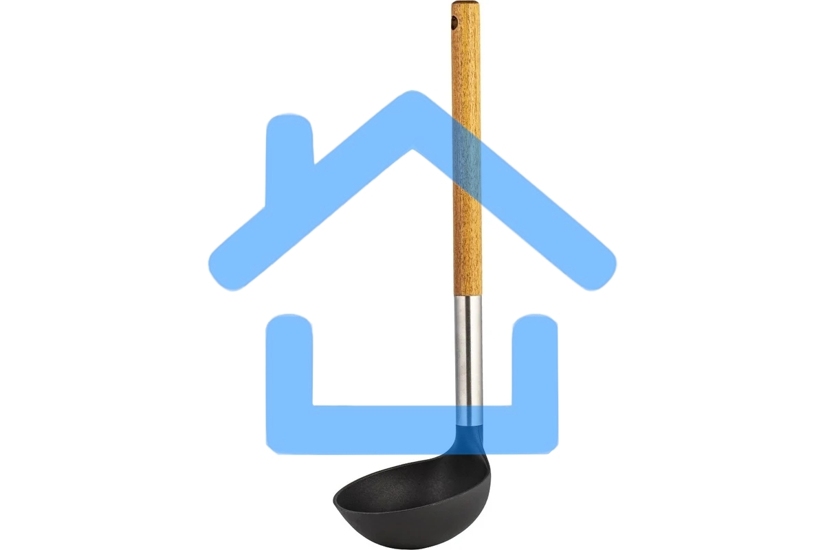 Половник LARA LR07-100 нейлон, ручка деревянная (акация), стальной больстер