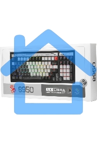 Клавиатура A4Tech Bloody B950 механическая серый/черный USB for gamer LED (B950)