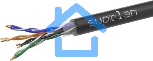 Кабель витая пара U/UTP кат.5E 4х2х24AWG solid Cu PE Out. Premium 305м (м) SUPRLAN 01-0311-2