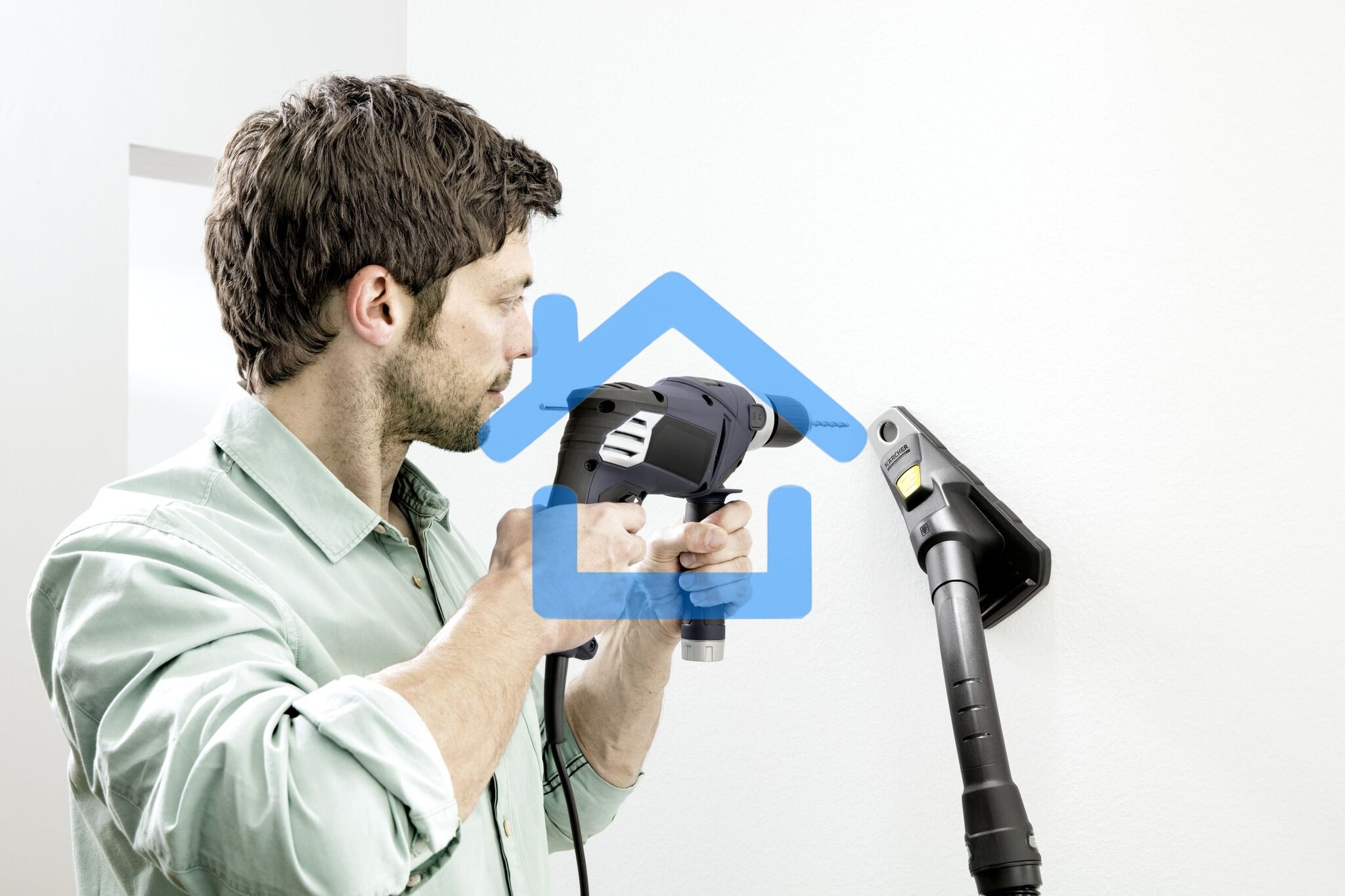 Строительный пылесос Karcher WD 6 P S V-30/6/22/T + DDC (YSY) желтый, 1300 Вт, уборка сухая/сбор воды, пылесборник мешок/контейнер, 30 л