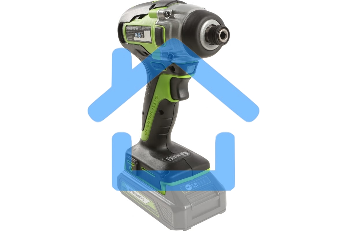 Винтоверт ударный аккумуляторный GreenWorks GD24ID3, 24V, бесщеточный, без АКБ и ЗУ (3802807)