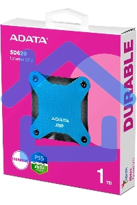 Внешний SSD ADATA SD620, 1TB, USB 3.2 Gen 2 Type-A, R/W 520/460, синий