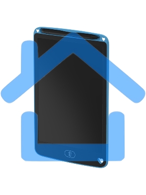 Графический планшет Maxvi MGT-01 blue, LCD планшет для заметок и рисования