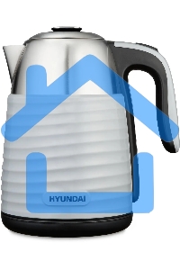 Чайник электрический Hyundai HYK-S4804 1.7л. 2200Вт серый/черный корпус: металл