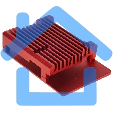 Корпус Qumo Aluminum case without fan, Raspberry Pi 4, red(RS004)