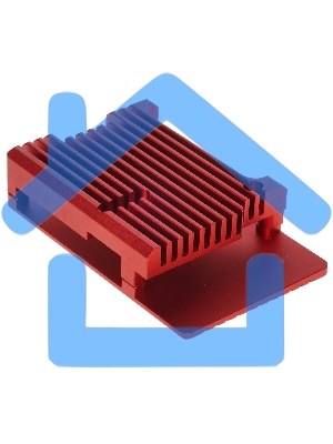 Корпус Qumo Aluminum case without fan, Raspberry Pi 4, red(RS004)