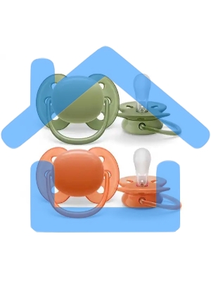 Пустышка Philips Avent ultra soft, 2 шт