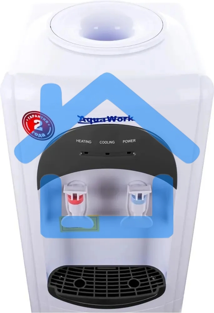 Кулер Aqua Work 17-LDR напольный электронный белый/черный